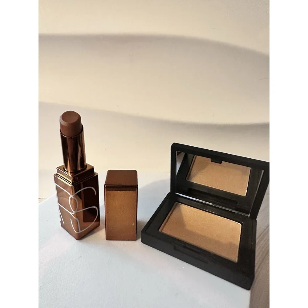 NARS Laguna Afterglow Lip Balm + Bronzing Powder Mini Set ~ New In Box